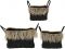 Набор корзин 3 шт.,  BIAK BLACK H40/H35/H30CM SEAGRASS+JUTE ,Cote Table ,Арт.: 37373