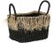 Набор корзин 3 шт.,  BIAK BLACK H40/H35/H30CM SEAGRASS+JUTE ,Cote Table ,Арт.: 37373