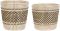 Набор корзин круглых 2шт., D34XH30+26XH26CM SEAGRASS ,Cote Table ,Арт.: 37376