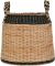 Корзина круглая SUMATRA BLACK+NATURAL D42XH45 RATTAN ,Cote Table ,Арт.: 37458 Корзина круглая SUMATRA BLACK+NATURAL D42XH45 RATTAN ,Cote Table ,Арт.: 37458