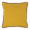 Подушка декоративная с кантом 45X45 см., желтая, Бархат, Cote Table Подушка декоративная с кантом 45X45 см., желтая, Бархат, Cote Table