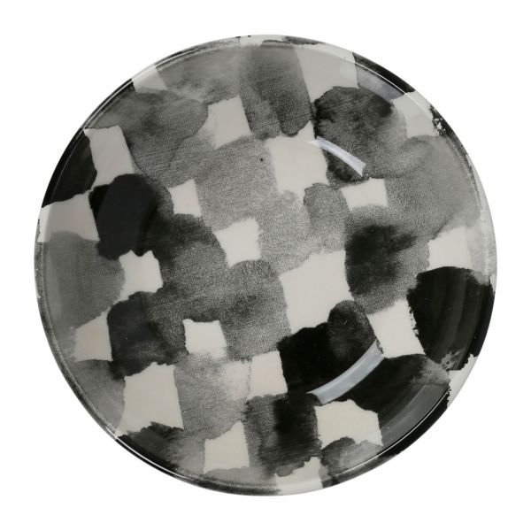 Суповая тарелка ATALA черный, белый D18CM керамика, Cote Table