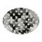 Блюдо овально ATALA черный, белый 35X25.5CM керамика, Cote Table