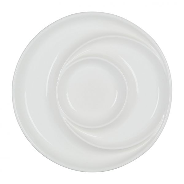 Сервировочное блюдо CORY белый D32.5CM керамика, Cote Table