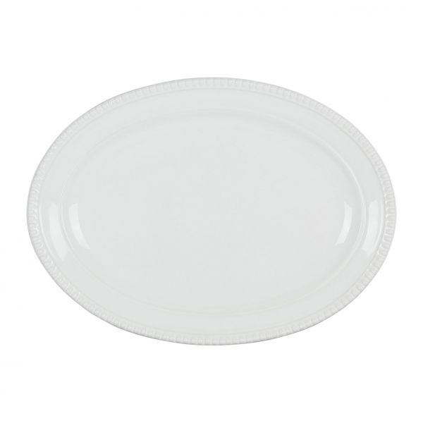 Овальное блюдо DARCY белый 40X30CM керамика, Cote Table