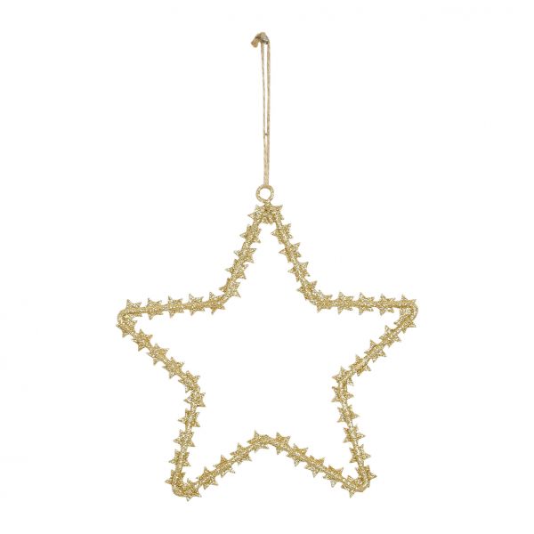 Декор STAR STRASS золотой 17X17.5CM металл, Cote Table