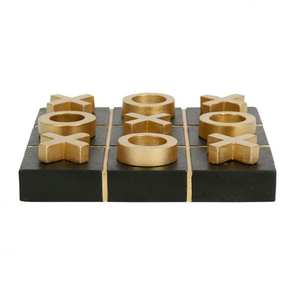 Декор крестики-нолики черный, золотой21X21H4.5бетон, Cote Table