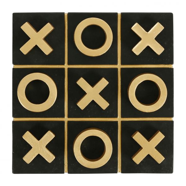 Декор крестики-нолики черный, золотой21X21H4.5бетон, Cote Table