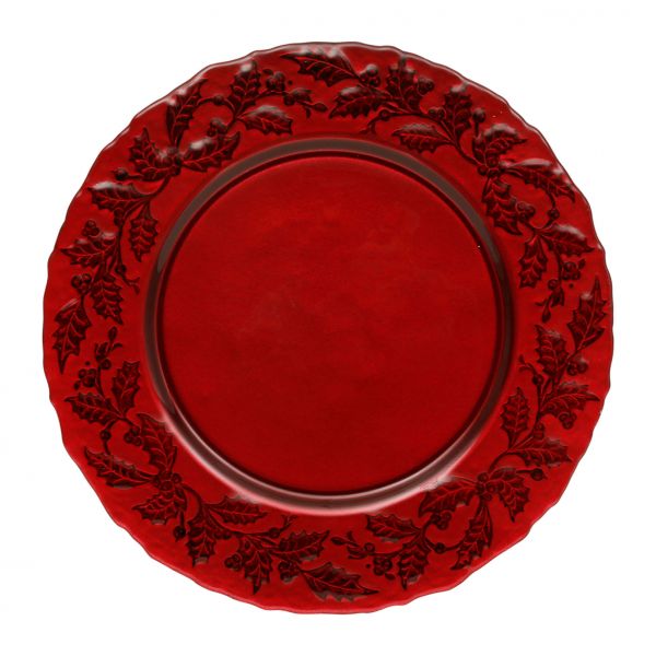 Блюдо HOUX красный D32.5CM стекло, Cote Table