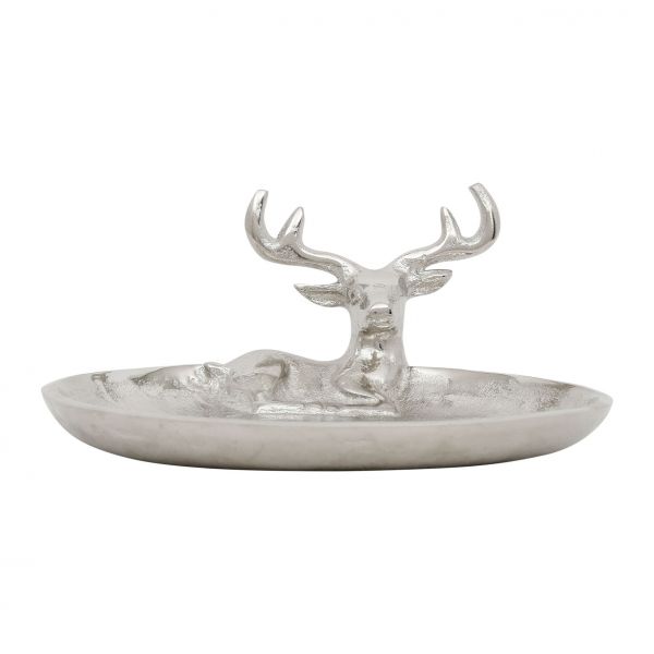 БЛЮДО RENNE СЕРЕБРЯНО-СЕРОЕ 20,5X17XH9,5 СМ АЛЮМИНИЙ,  арт.: 39470 Cote Table