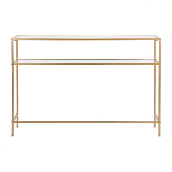 КОНСОЛЬ ELUMINEA GOLD 120X33XH80.5CM ЖЕЛЕЗО+СТЕКЛО,  арт.: 39550 Cote Table