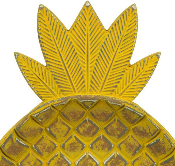 Блюдо PINEAPPLE PALM-VINT желтый30X19CM MDF