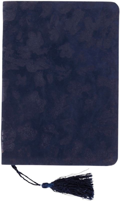 Блокнот AZULI синий 15X21 вельвет, переработанная бумага