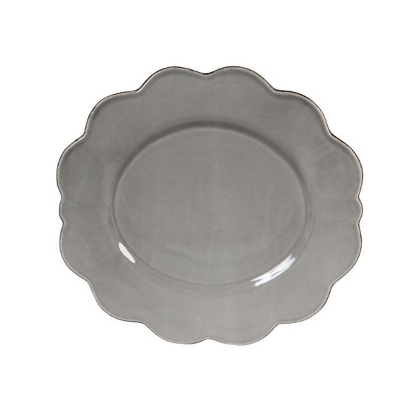 ТАРЕЛКА GREY PETALE ANTIC DINNER PLATE 31X28 COTE TABLE, АРТИКУЛ 8249