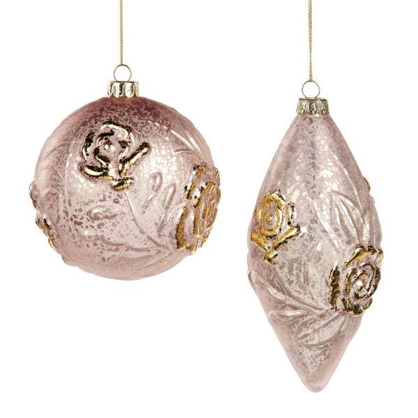 Фигура розовая с золотым стекло 10 см  в ассортименте (цена за шт) GOODWILL