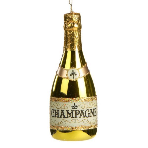 Стеклянная бутылка шампанского 14 см GOODWILL