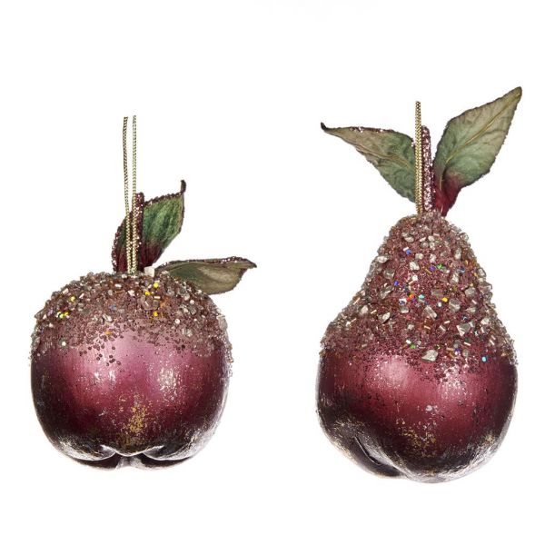 Груша, яблоко, цвет бургунди 15 см в ассортименте (цена за шт) GOODWILL