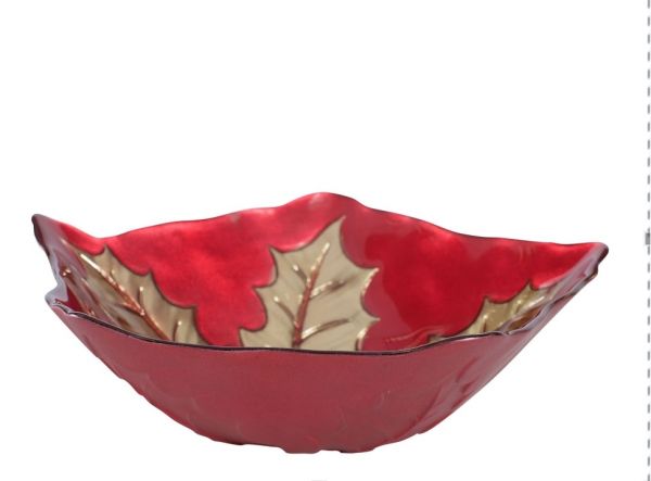 Салатник красный CEREAL BOWL HOUX RED 20X20X6.5CM GLASSарт.32147